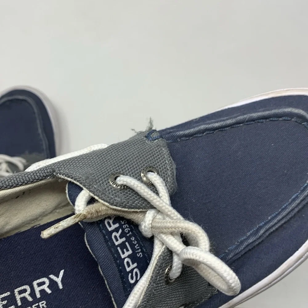 Sperry Men's Classic 2-Eye Canvas Boat Shoe with Comfort Memory Foam size 8